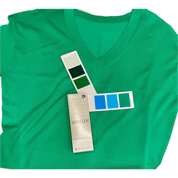 Express Golf Green Reversible Silky Soft Sweater Size XS NWT - Picture 8 of 8